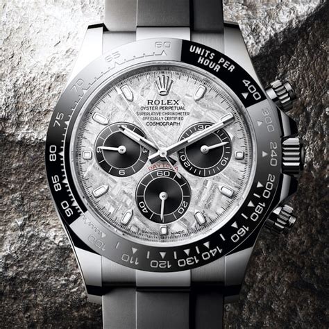 rolex daytona 2016 white gold|daytona white gold meteorite dial.